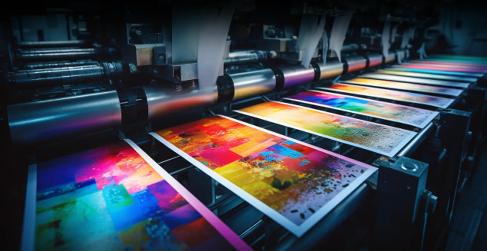 HP Indigo digital press in operation